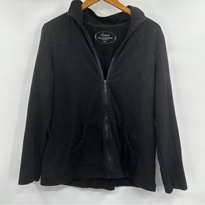 Women’s Soma Yoga Jacket Size Medium‎ Black Sport Workout Zip Up
